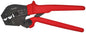 KNIPEX 97 52 23 Krimptang ook te bedienen met twee handen met antislip kunststof bekleding gebruinee