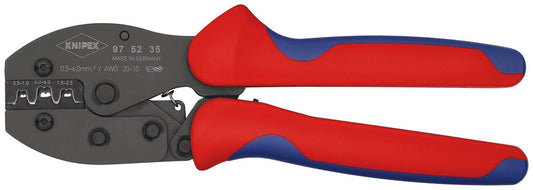 KNIPEX 97 52 35 PreciForce Krimptang met meer-componenten greep gebruineerd 220 mm