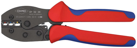 KNIPEX 97 52 36 PreciForce Krimptang met meer-componenten greep gebruineerd 220 mm