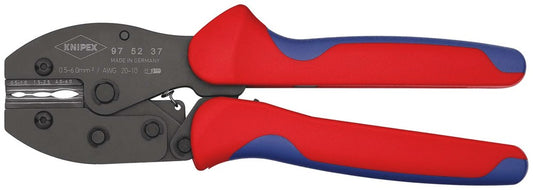 KNIPEX 97 52 37 PreciForce Krimptang met meer-componenten greep gebruineerd 220 mm