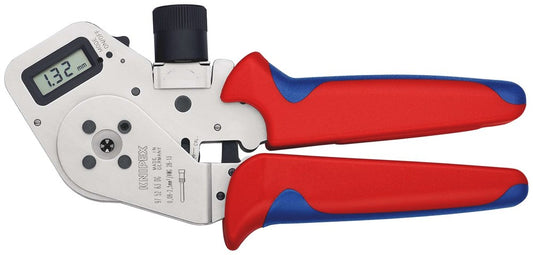 KNIPEX 97 52 63 DG Vierdoornkrimptang voor gedraaide contacten met meer-componenten greep verchroomd