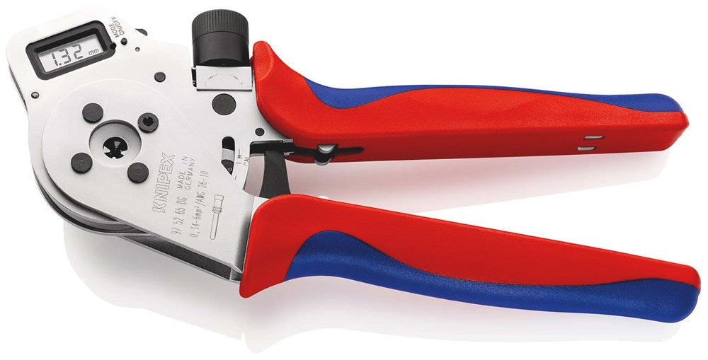 KNIPEX 97 52 65 DG Vierdoornkrimptang voor gedraaide contacten met meer-componenten greep verchroomd