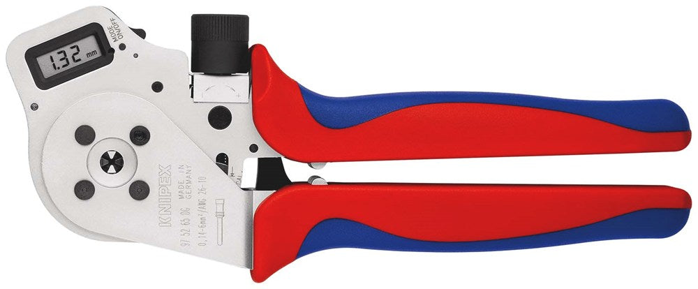KNIPEX 97 52 65 DG Vierdoornkrimptang voor gedraaide contacten met meer-componenten greep verchroomd
