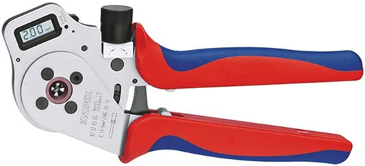 KNIPEX 97 52 65 DG A Vierdoornkrimptang voor gedraaide contacten met meer-componenten greep verchroo