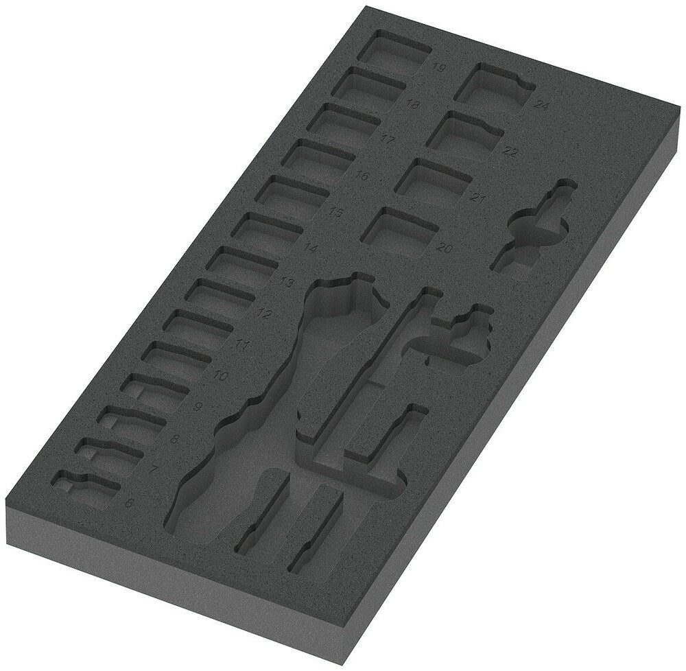 9821 Inzet 8000 B Zyklop ratel 3/8" 172x30x392mm