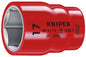 KNIPEX 98 37 17 Steeksleutelinzetstuk voor zeskantschroeven met binnenvierkant 3/8" 46 mm