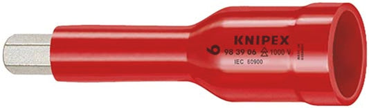 KNIPEX 98 49 05 Dop voor ratel, voor binnenzeskantschroeven met binnenvierkant 1/2" 75 mm