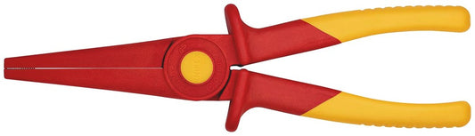 KNIPEX 98 62 02 Platspitse tang van kunstsof isolerend met zone uit zachte kunststof voor een zekere