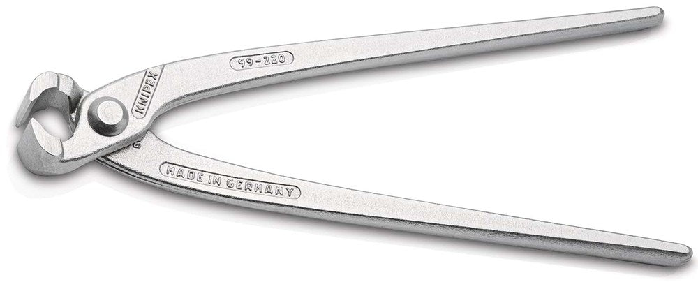 KNIPEX 99 04 220 Moniertang (rabitz- en vlechtertang) glans verzinkt 220 mm