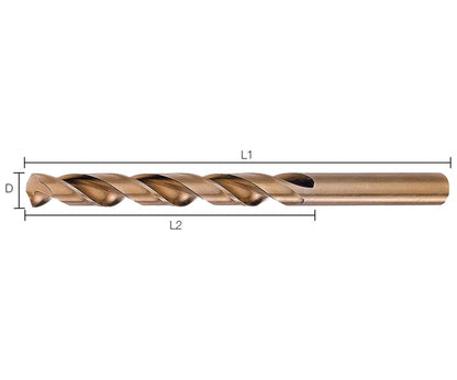 Labor Metaalboor DIN338 HSS-Co Cobalt 5% 10.2mm 1TS