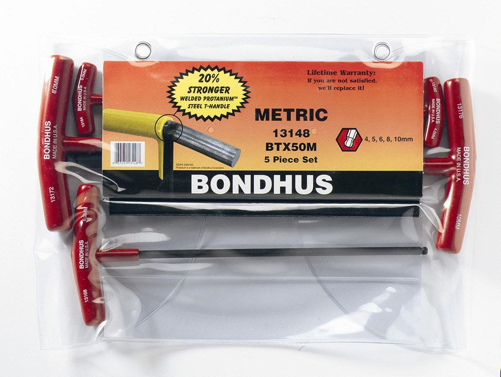 T-greep inbusset 4/5/6/8/10x22mm ProHold PBTX-50M, met kunststof standaard