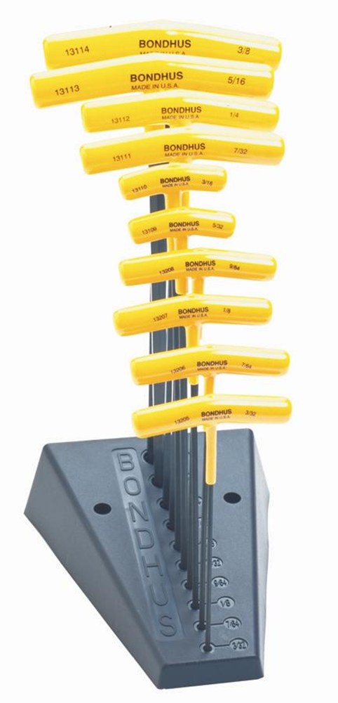 T-greep inbusset 3/32-3/8x152mm HTX10/6S Met kunststof standaard