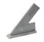 Plaatwinkelhaak 45°, 250x160mm met aanslag, spits
