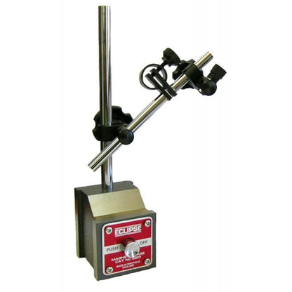 Magnetische meetklokstand 64x64x76/280mm Met drukknop, trekkr.80kg