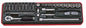 26-dlg. set 1/4"doppen en bits