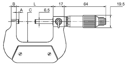 Precisie micrometer 75-100mm aflezing 0,01mm met frictieratel
