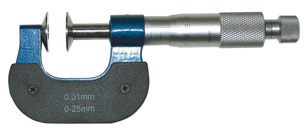 Micrometer 50-75mm met 20mm meetvlakken Aflezing 0,01mm