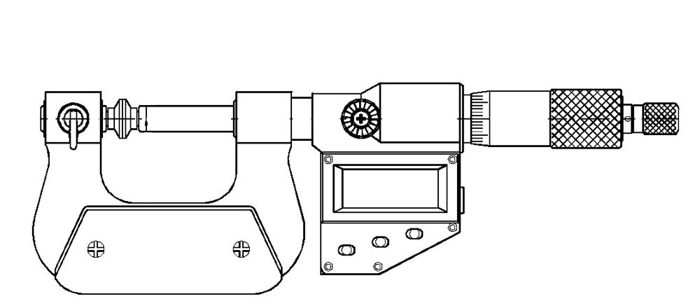 Micrometer 50-75mm, 7 meetkoppen