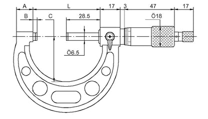 Precisie micrometer 125-150mm