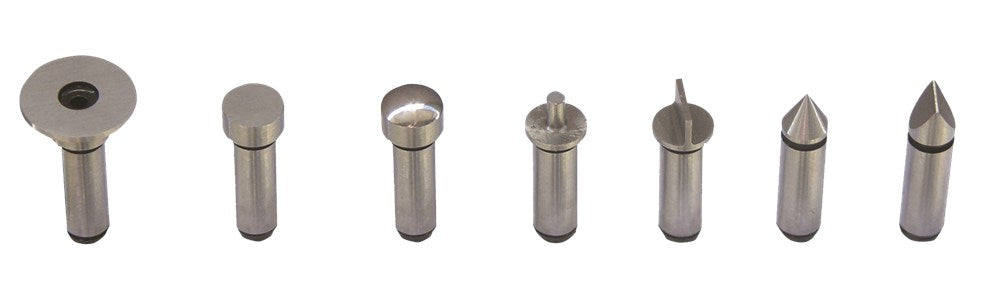 Inzetstukken voor micrometer opname 5mm, diam. 6,5mm, gebogen
