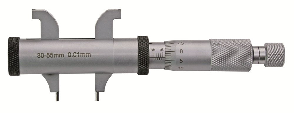 Micrometer voor inwendig meten 5-55mm met dubbele snavel, nauwkeurigheid 0,005