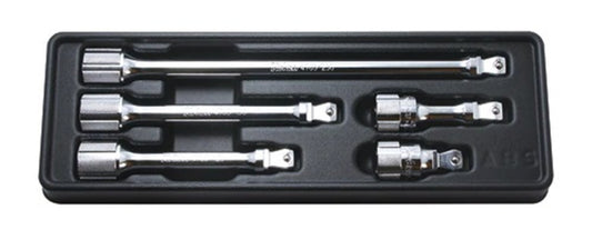 Set 5-dlg 1/2" verlengstuk tbv. 1/2" dop