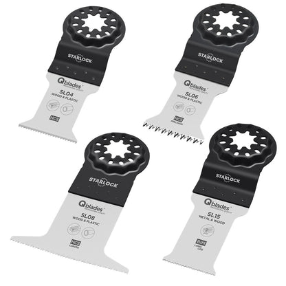 QBLADES SL92 SET HOUT-METAAL STANDAARD STARLOCK 4ST