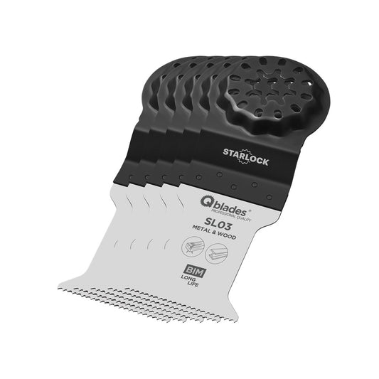 QBLADES SL03 MULTIZAAGBLAD STARLOCK BIM 35X50MM BIM 5ST