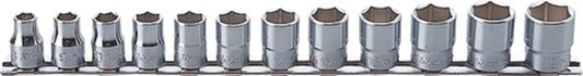 3/8" 12dlg set doppen op rail