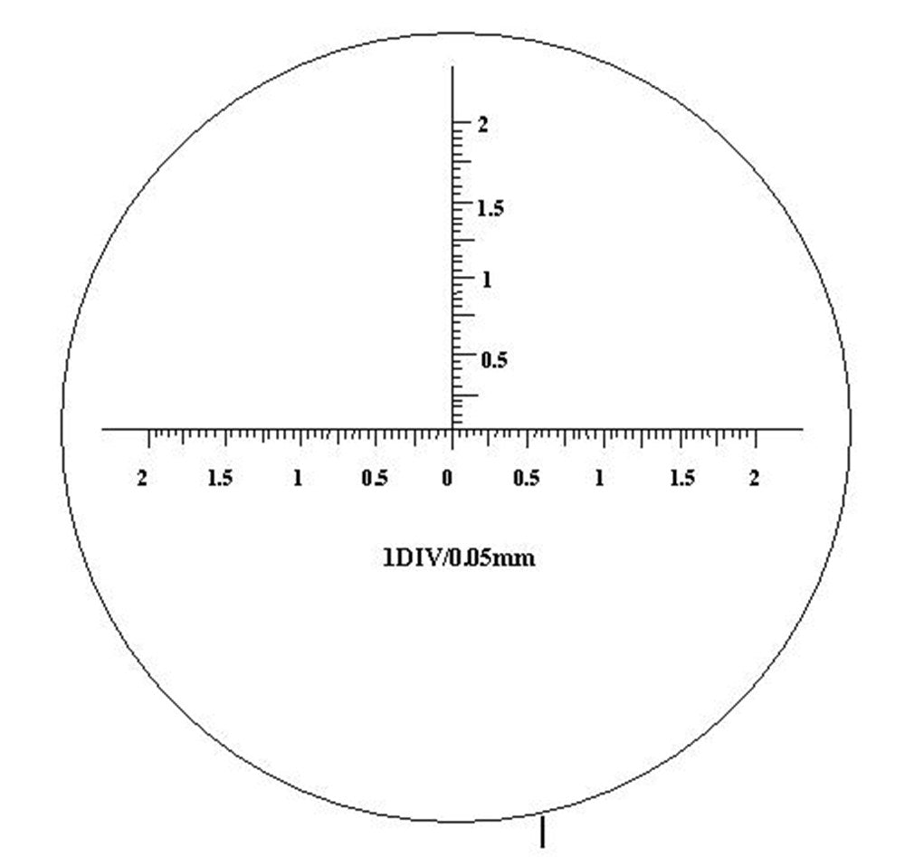 Precisie stifmicroscoop vergroting 40x 50x23x138mm, zicht 4,4mm
