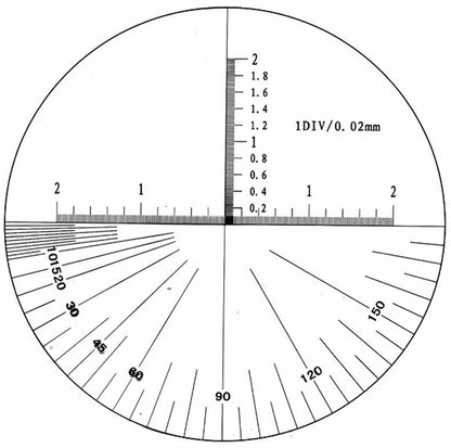 Precisie stifmicroscoop vergroting 40x 50x23x138mm, zicht 4,4mm