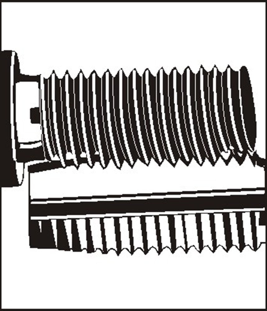 draadbus - Type S - vrij doorlopendtandard, DIN 8140, van roestvrij staal, UNC 1/4 x 20 1,5 D