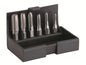 tap-bit-set, met 1/4" zeskant opnameschacht, M3 - M10