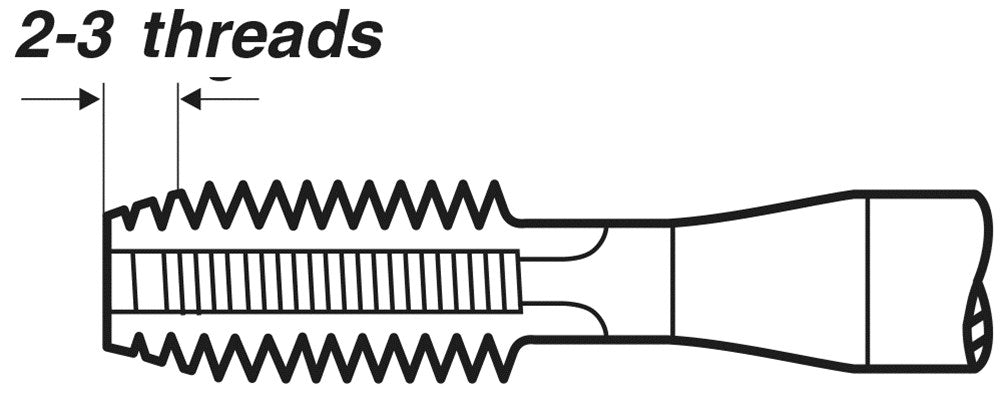 tap , amerikaanse cilindrisch gasdraad, NPS, vorm C