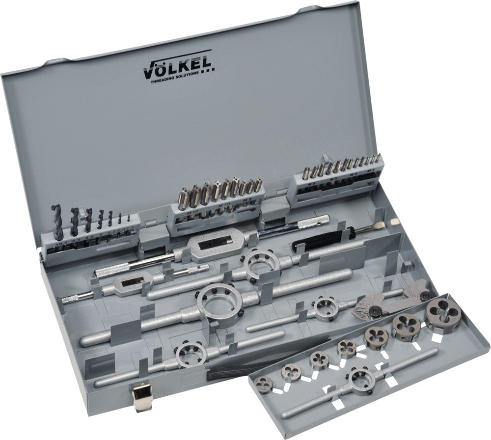 handtap- en snijplaat-set, ISO metrisch draad DIN 13, M3 - M12