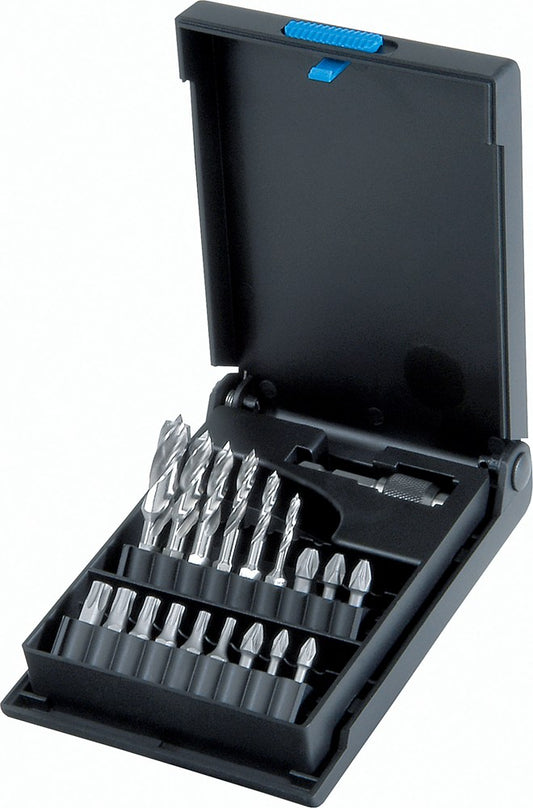 Q.C.5 hout-spiraalboor-bit-set, met 1/4" zeskant opnameschacht, 3,0 - 10,0 mm