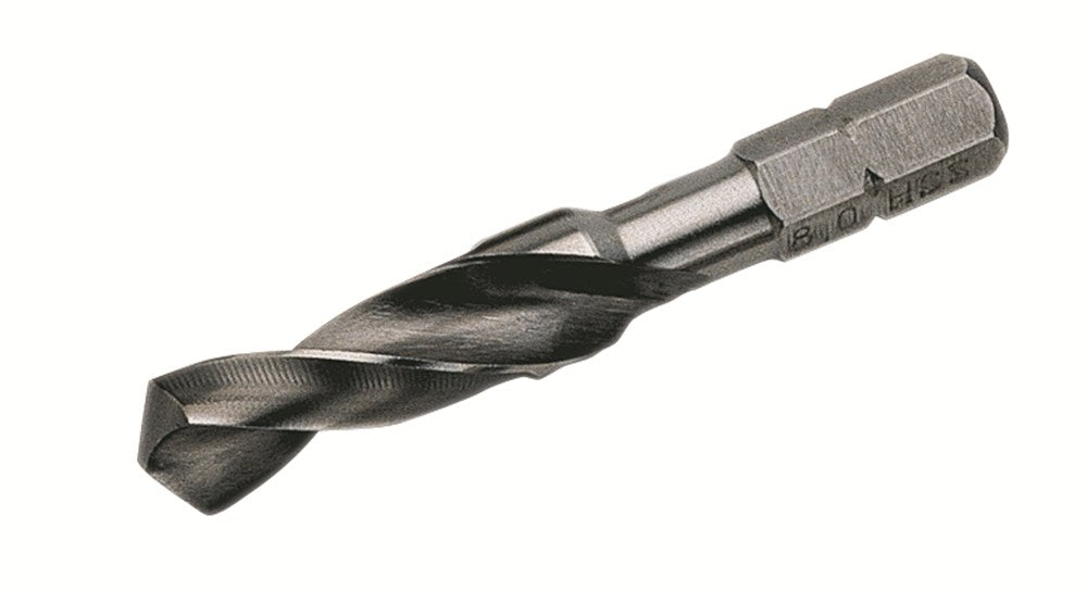 Q.C.4 spiraalboor-bit-set, met 1/4" zeskant opnameschacht, 3,0 - 10,0 mm