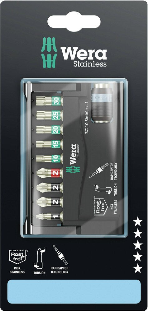 BIT-CHECK 10 STAINLESS 1 SB, 10 -DELIG