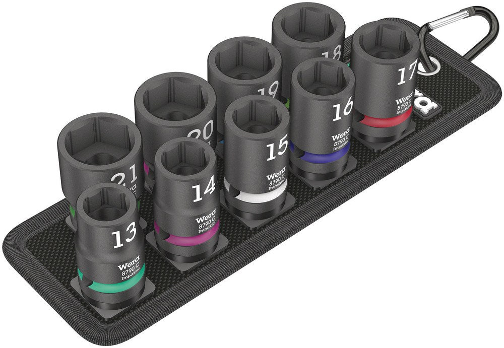 BELT C IMPAKTOR 1 DOPPEN SET, MET 1/2" -AANDRIJVING, 9-DELIG