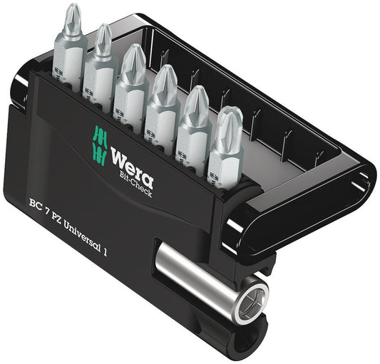 BIT ASSORTIMENT, BIT-CHECK 7 PZ UNIVERSAL 1, 7-DELIG