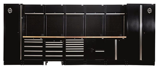 BUNKER 46cm Opbergcombinatie met hardhouten werkblad, 25dlg