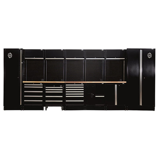 BUNKER 61cm Opbergcombinatie met hardhouten werkblad, 25dlg