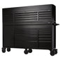 BUNKER Gereedschapswagen met topkoffer, 183cm, zwart