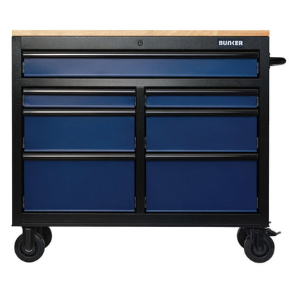 BUNKER Gereedschapswagen/werkbank, 104cm, blauw (D27210)