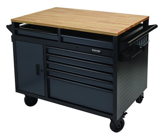 BUNKER Gereedschapswagen/werkbank, 122cm, grijs (D08251)