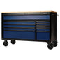 BUNKER Gereedschapswagen/werkbank, 142cm, blauw (D27223)