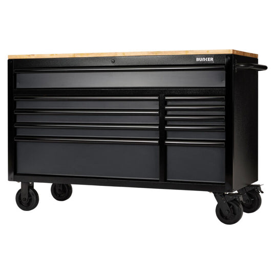 BUNKER Gereedschapswagen/werkbank, 142cm, grijs (D27220)