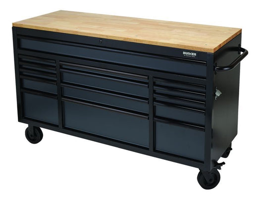 BUNKER Gereedschapswagen/werkbank, 155cm, grijs (D27225)