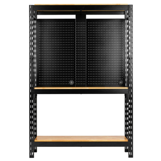 BUNKER Opbergrek met geperforeerde achterwand, 1500x2210x520mm (D27795)