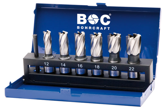 HSS Kernborenset 12/14/16/18/20/22x30mm 7-delig type KB 6 HSS